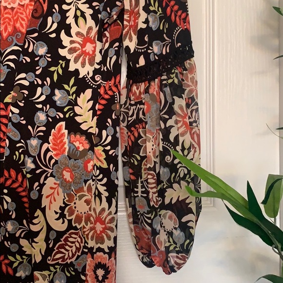 Floral Bohemian Loose Dress - Picture 2 of 2